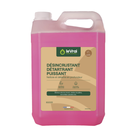 LVP DESINCRUSTANT DETARTRANT PUISSANT POUR LES SOLS CARRELES PH:1 (4940) BIDON DE 5L