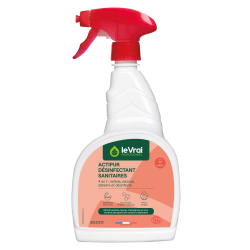 ACTIPUR DETARTRANT DESINFECTANT SANITAIRES PRET A L'EMPLOI ECOCERT pH : 2,2 LE VRAI (5517) VAPO DE 750ML 