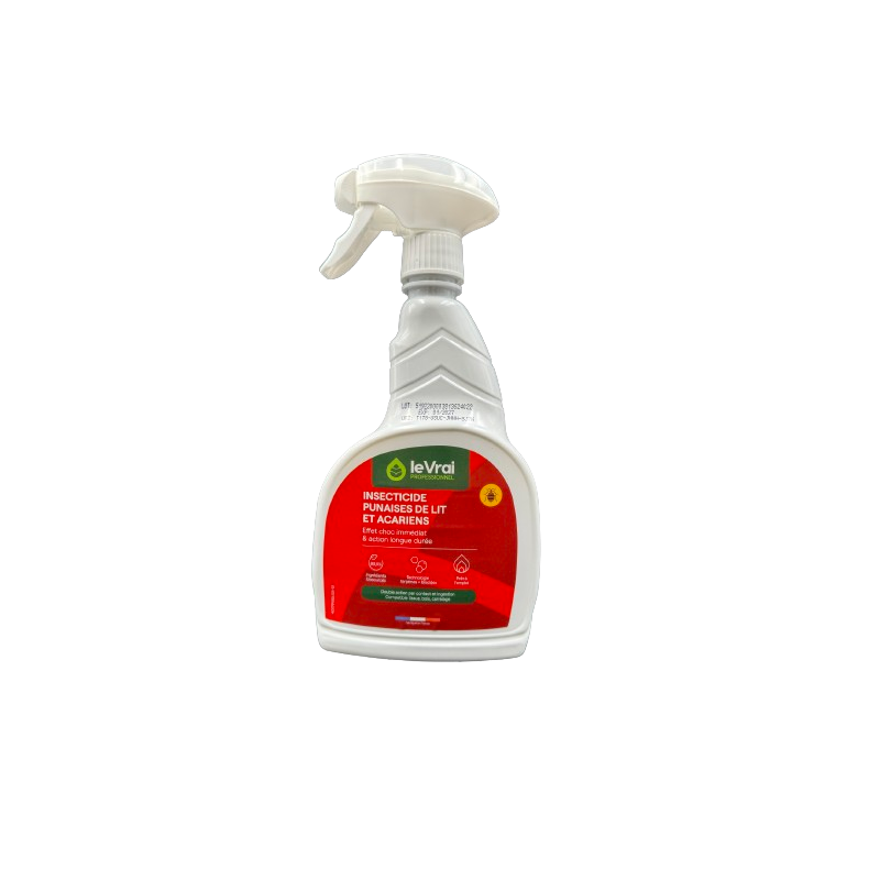PUNAISE DE LIT ET ACARIENS INSECTICIDE PRET A L'EMPLOI LE VRAI VAPORISATEUR DE 750 ML (5852)