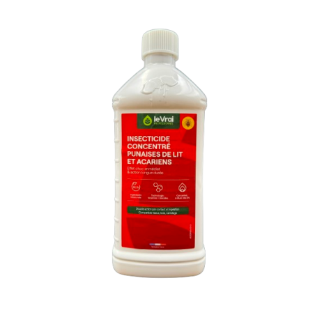 PUNAISE DE LIT ET ACARIENS INSECTICIDE CONCENTRE LE VRAI FLACON DE 1L (5853)