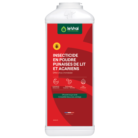 PUNAISE DE LIT ET ACARIENS INSECTICIDE EN POUDRE LE VRAI FLACON DE 500G (5856)