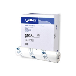 DRAP D'EXAMEN PURE OUATE DE CELLULOSE GAUFRE 2 PLIS 46M-121 FORMATS LONG 38CM LARG 50CM-CARTON DE 9 ROULEAUX