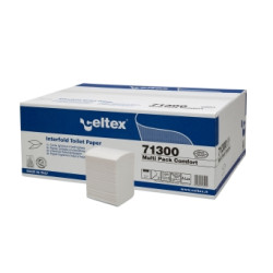 PAPIER TOILETTE ENCHEVETRE 9000F 2PLIS LAIZE 11CM PURE OUATE BLANC ECOLABEL CELTEX (71125N)- CARTON DE 9000F