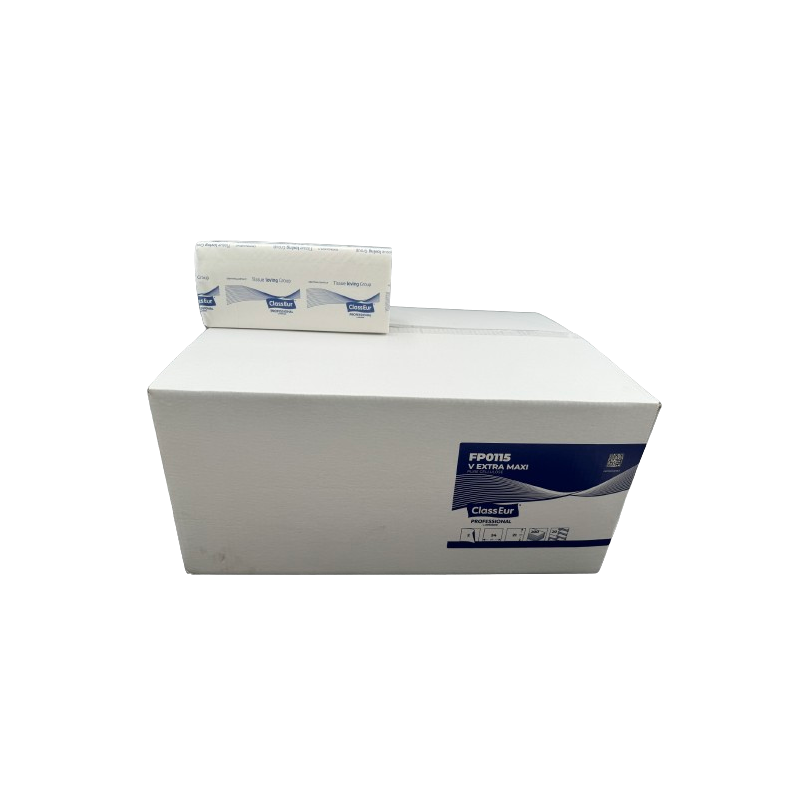 ESSUIE MAINS PLIAGE V- 21X24CM 2PLIS PURE OUATE GAUFRE BLANC CENTRALCARTA (FP0115)- CARTON DE 4000 FORMATS