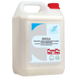 KEMIKA MEGA CIRE METALLISEE A DOUBLE RETICULATION A HAUTE RESISTANTE PH: 8.4 ± 0.2 BIDON DE 5L