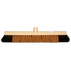 BALAI FIBRE COCO MOUSTACHE 60CM Ø28 DOUILLE POUR MANCHE CANTONNIER (3991)