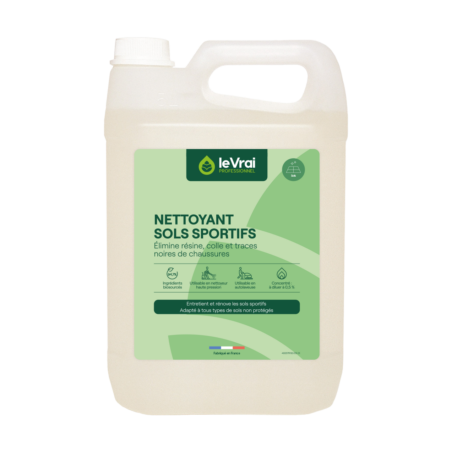 LVP NETTOYANT DETERGENT DEGRAISSANT SOLS SPORTIFS PH PUR : 12,5 / 13,5 (4701) BIDON DE 5L