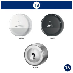 TORK SMARTONE PAPIER TOILETTE 207M 1150F 2PLIS LAIZE 13,4CM Ø19,9CM PURE OUATE BLANC SYSTEME T8 (472242)- COLIS DE 6 RLX