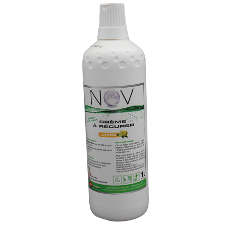 NOV CREME A RECURER PH : 10,5 ± 0,5 PARFUM CITRON FLACON DE 1L