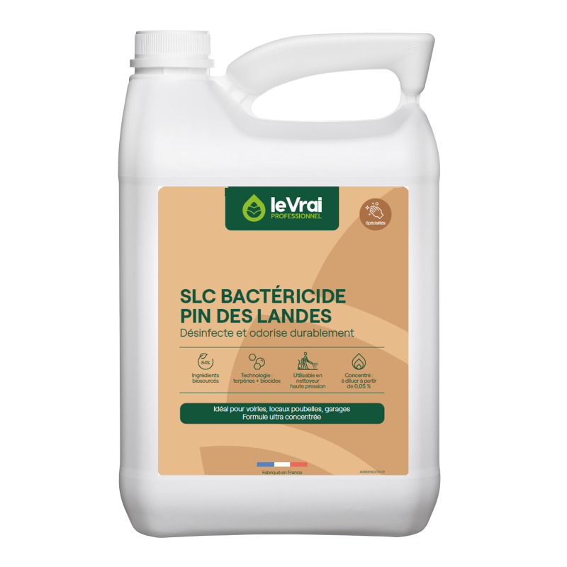 SLC BACTRERICIDE PIN DES LANDES DESINFECTANT ODORISANT POUBELLES BIDON DE 5L 