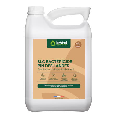 SLC BACTRERICIDE PIN DES LANDES DESINFECTANT ODORISANT POUBELLES BIDON DE 5L 