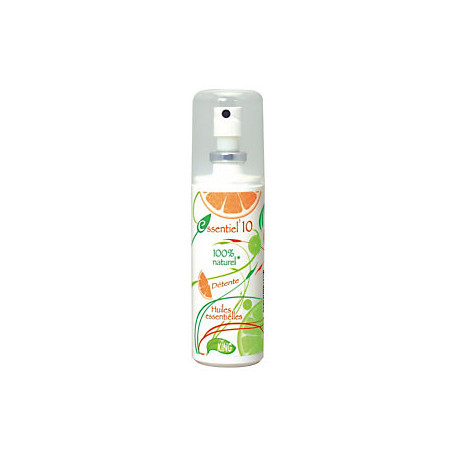 ESSENTIEL'10 DETENTE BRUME D'AMBIANCE ASSAINISSEUR ECOCERT VAPO DE 75ML