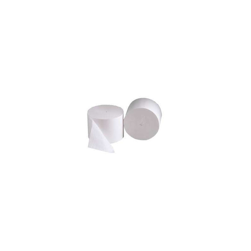PAPIER TOILETTE 800F 2PLIS LISSE SANS MANDRIN PURE OUATE BLANC MP HYGIENE (01HL0800SM)- COLIS DE 24 RLX
