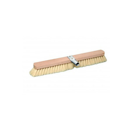BALAI FIBRE TAMPICO NATUREL 60CM SPECIAL FOUR DOUILLE HORIZONTALE INOX SANS PAS DE VIS 24MM (353)