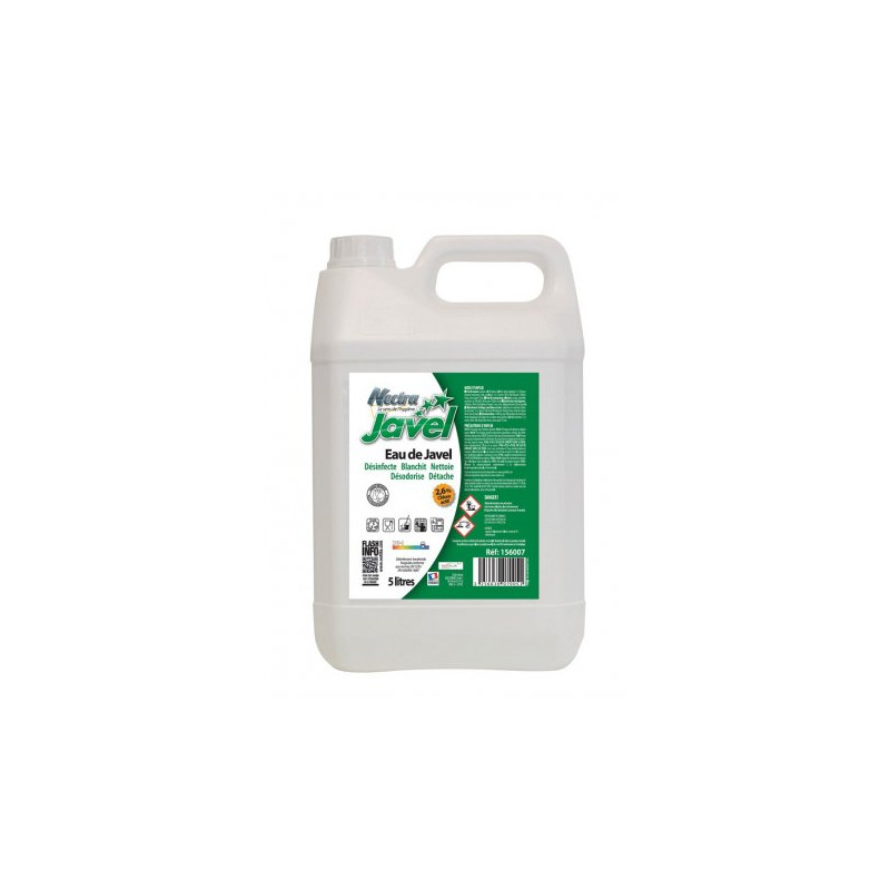 EAU DE JAVEL 2,6° DETERGENT SOL ET CARRELAGES PARFUM EUCALYPTUS 5L