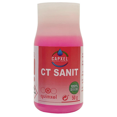 CAPXEL CT SANIT CONCENTRE NETTOYANT POUR SANITAIRES ECOLABEL PH:2,5- KIT DE 8X50ML+1 PULVERISATEUR