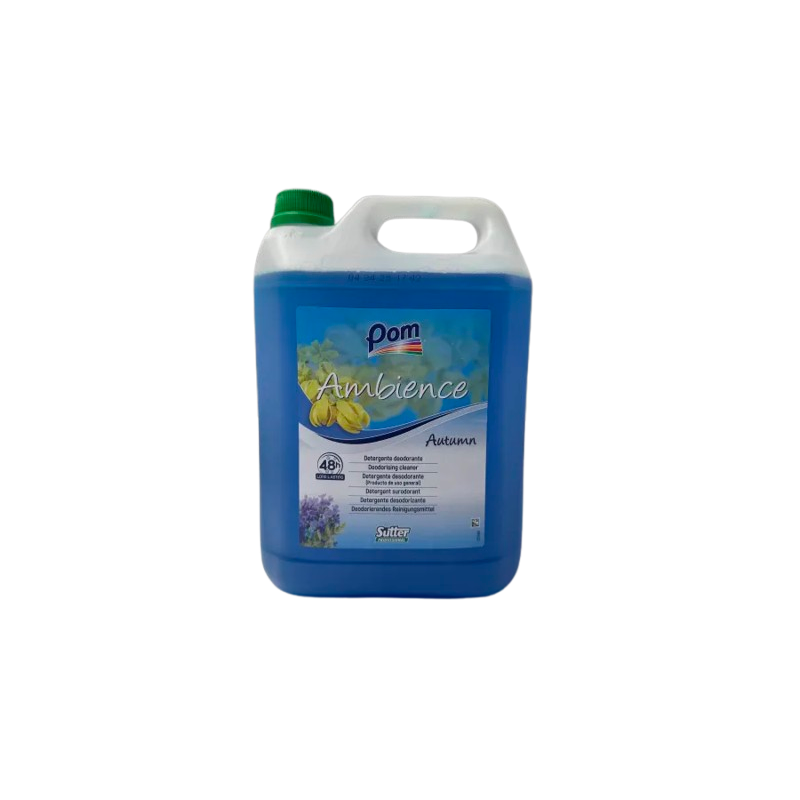 DETERGENT SURODORANT LONGUE DUREE TOUTES SURFACES PH:10 ± 0,5 PARFUM AMBIENCE AUTUMN BIDON DE 5L