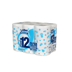 PAPIER TOILETTE 180F 2PLIS LAIZE 10CM Ø10CM PURE OUATE BLANC ECOLABEL CELTEX (C10090)- COLIS DE 96 RLX