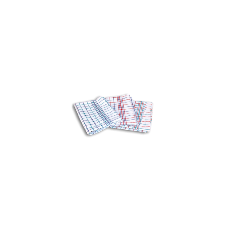 TORCHON VAISSELLE LUXE COTON 45X65 215G/M² LOT DE 3