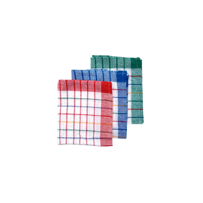 TORCHONS VAISSELLE COTON 50X70 170G/M² LOT DE 10
