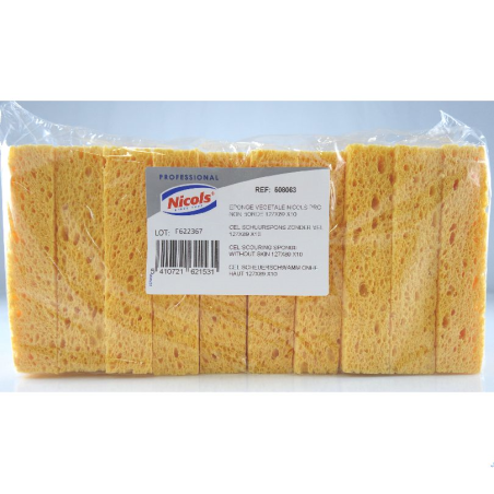 EPONGE VEGETALE N°4 BORDEE 70X100X28 (LOT DE 10)