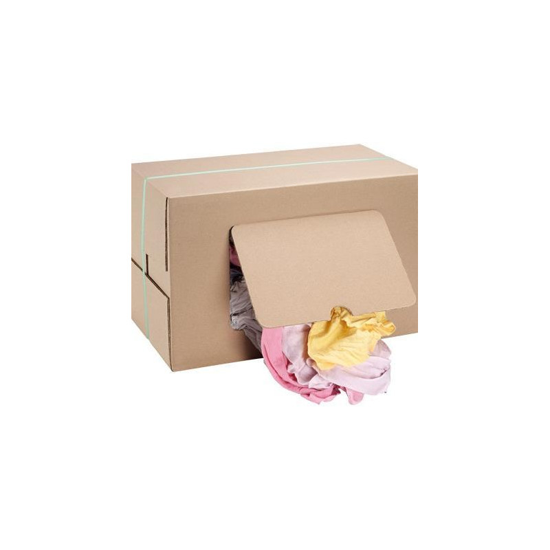 CHIFFONS COTON COULEUR ABSORBANT NON PELUCHEUX DFCE BOITE DE 10KG