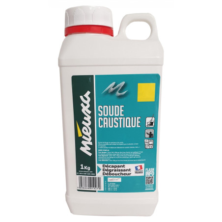 SOUDE CAUSTIQUE DECAPANT MIEUXA FLACON DE1KG