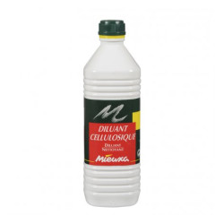 DILUANT CELLULOSIIQUE PEINTURES, TACHES DE MASTIC MIEUXA FLACON DE 1L