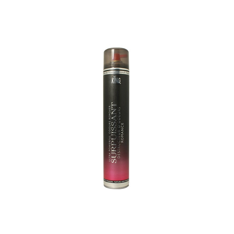 DESTRUCTEUR D'ODEURS SURPUISSANT KING PARFUM ROMANCE AEROSOL DE 750ML
