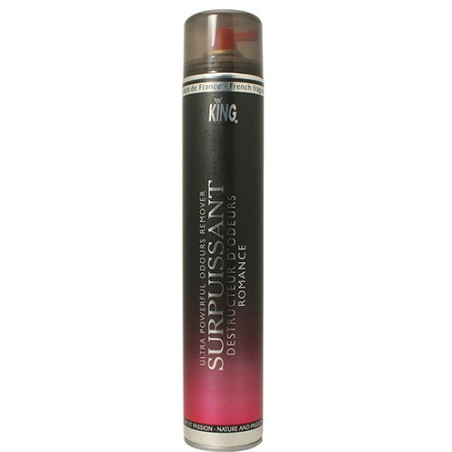 DESTRUCTEUR D'ODEURS SURPUISSANT KING PARFUM ROMANCE AEROSOL DE 750ML