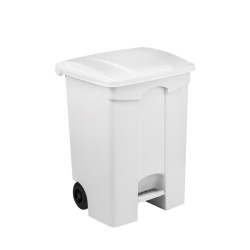 POUBELLE A PEDALE CONTITOP MOBILE 70L BLANC/BLANC