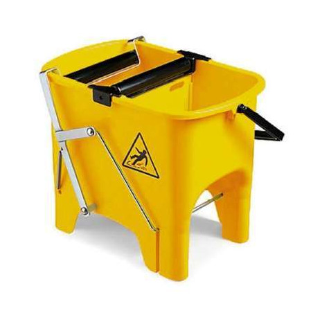 SEAU DE LAVAGE ROCKET BI-BAC 2X8L RLX ESSOR A PEDALE (sans roues)