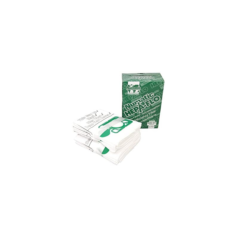 SACS ASPIRATEUR NUMATIC HEPAFLO 9L LOT DE 10 (604015/NVM-1CH)