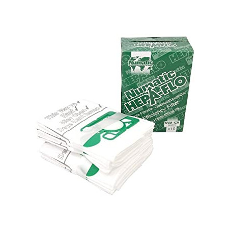 SACS ASPIRATEUR NUMATIC HEPAFLO 9L LOT DE 10 (604015/NVM-1CH)