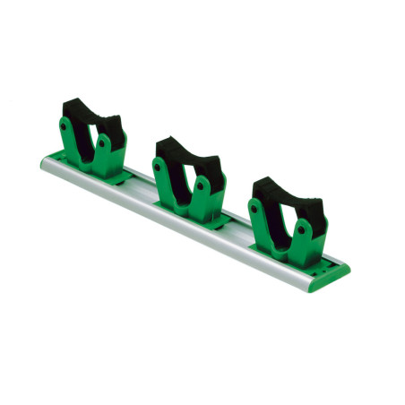 RAIL SUPPORT PORTE OUTIL 35CM 3 ATTACHES UNGER (SUPPORT MURAL BALAIS)