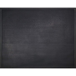 TAPIS NOIR CAOUTCHOUC A PICOTS 80X100CM EPAISSEUR 12MM