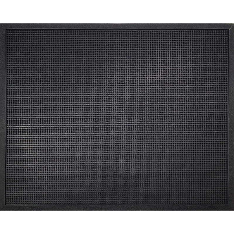 TAPIS NOIR CAOUTCHOUC A PICOTS 80X100CM EPAISSEUR 12MM