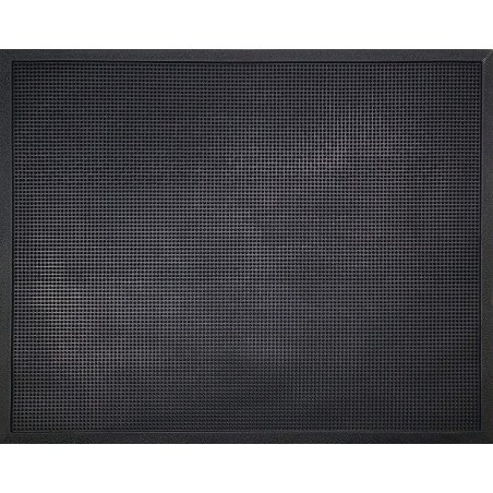 TAPIS NOIR CAOUTCHOUC A PICOTS 80X100CM EPAISSEUR 12MM
