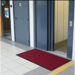 TAPIS ANTI POUSSIERE QUERCY 90X150CM POLYPROPYLENE SUR PVC 550G/M²ROUGE