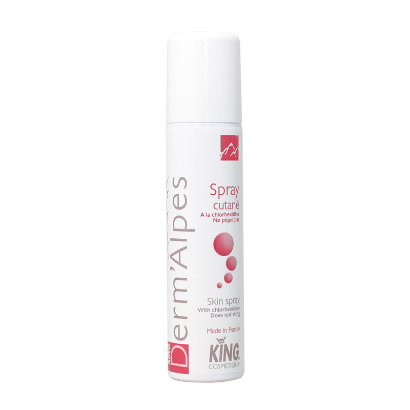 DERM'ALPES SPRAY CUTANE POUR L'HYGIENE DE LA PEAU SAINE KING AEROSOL DE 75ML