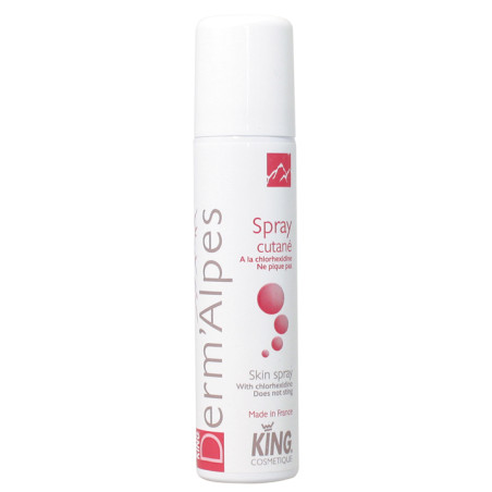 DERM'ALPES SPRAY CUTANE POUR L'HYGIENE DE LA PEAU SAINE KING AEROSOL DE 75ML