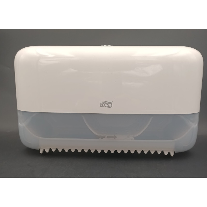 DISTRIBUTEUR PH MID-SIZE 2 ROUL SANS MANDRIN BLANC SYSTEME T7 TORK (558040)