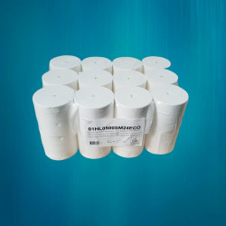 PAPIER TOILETTE 18M 500F 2PLIS LAIZE 9,5CM Ø10,5CM SANS MANDRIN PURE OUATE LISSE BLANC ECOLABEL EVADIS (01HL05005S324ECO)- COLIS