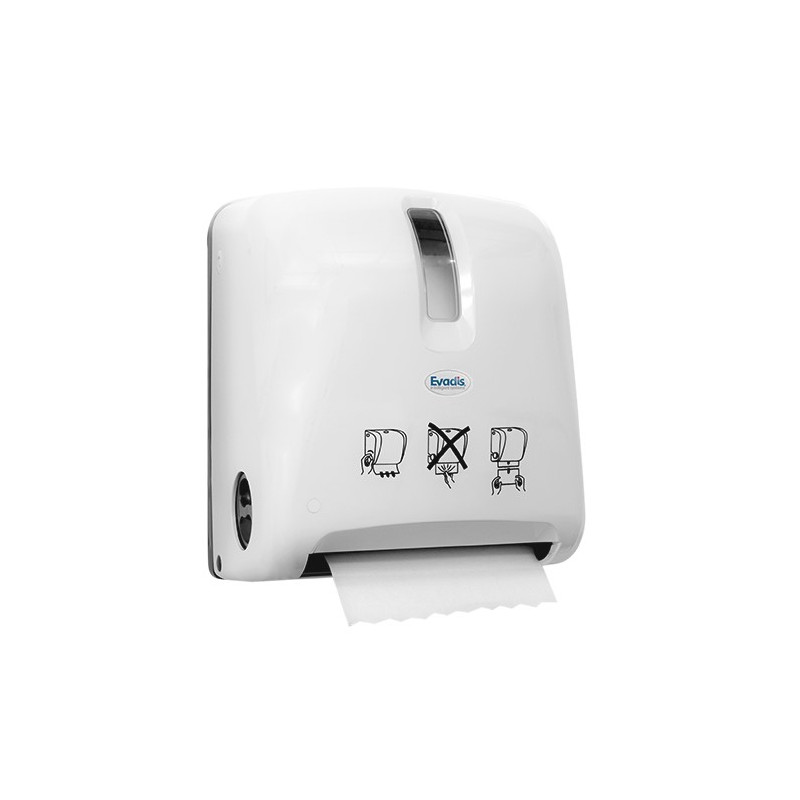 DISTRIBUTEUR ESSUIE MAINS SENSOR AUTOMATIQUE AUTOCUT BLANC EVADIS (01DE7201)