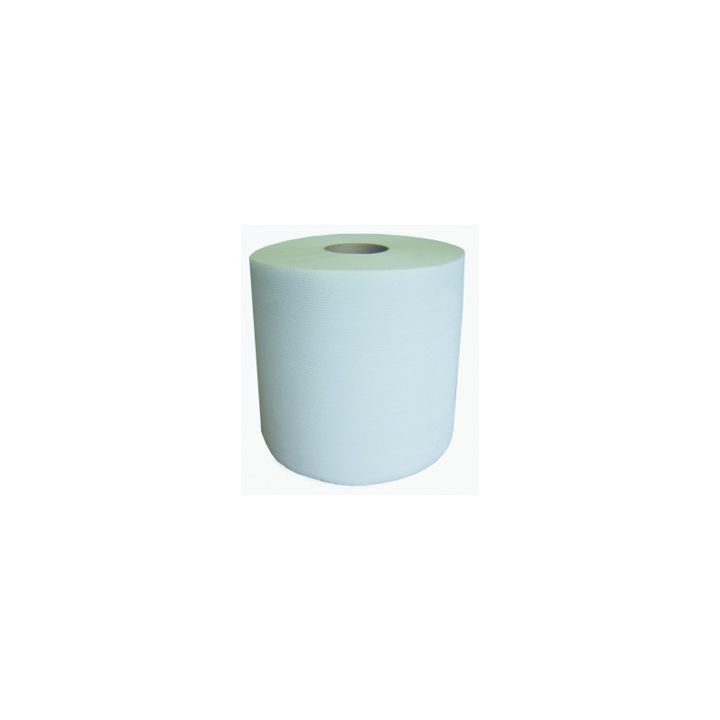 BOBINE 1000F 250M 24X25CM 2PLIS OUATE GAUFREE BLEU GLOBAL HYGIENE (GUM7669WZ)- LOT DE 2