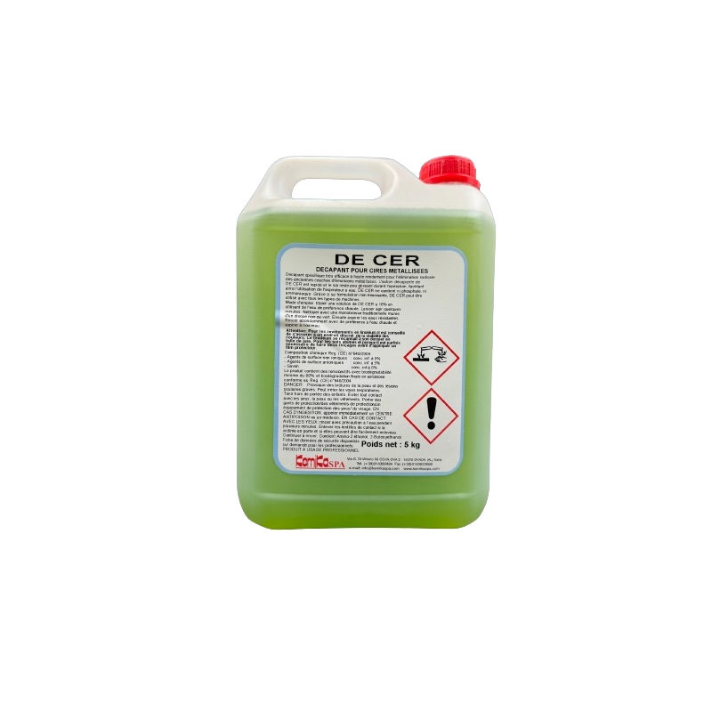 KEMIKA DE CER DECAPANT SOLS POUR CIRES METALISEES BIDON DE 5L