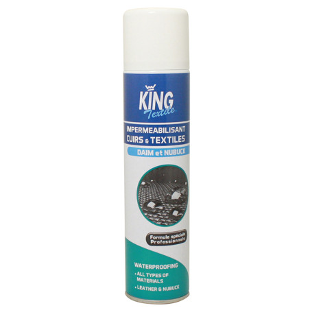 IMPERMEABILISANT CUIRS ET TEXTILES KING TEXTILE AEROSOL DE 400ML
