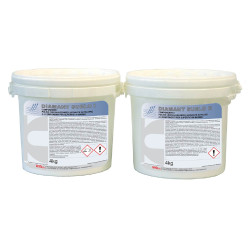 KEMIKA DIAMANT SUELO POLISH CRISTALISANT LUSTRANT POUDRE POUR MARBRE 2 SEAUX DE 4KG/UNITE