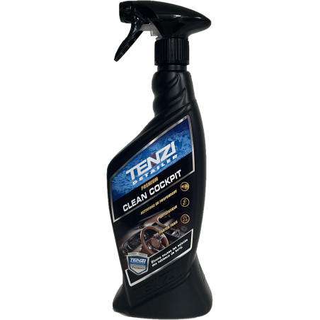 TENZI CLEAN COCKPIT NETTOYAGE PIECES PLASTIQUES TRES SALES COCKPIT FLACON DE 0.60L