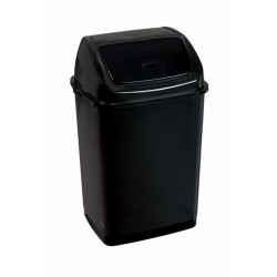 POUBELLE FLIP FLAP MEDIAL RIF BASIC NOIR MEDIAL 35L 